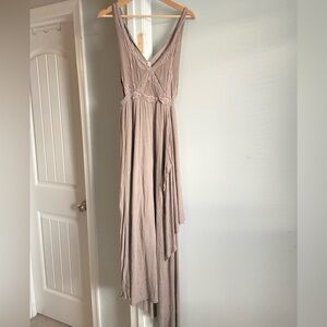 Rare FP maxi draped lace dress